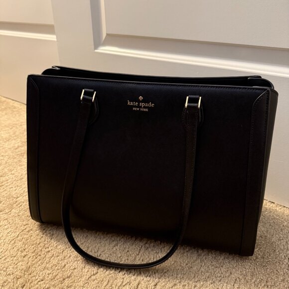 Kate Spade Madison Saffiano East West Leather Large Laptop Tote in